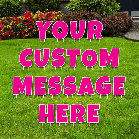 vinyl letters for yard signs